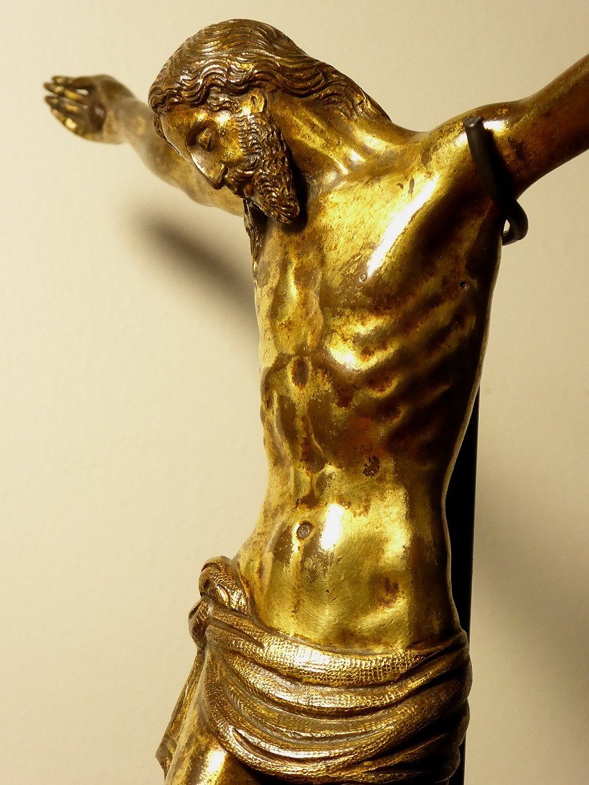 Corpus Christi In Gilt Copper Italy 16th Century-photo-4
