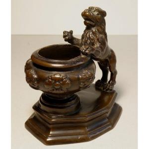 Encrier Au Lion En Bronze - Italie Vers 1600