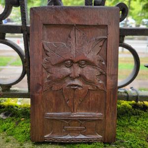 Panneau Renaissance au Masque Feuillu ou Green Man