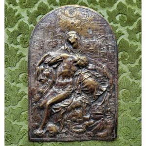 Plaquette en bronze représentant une Pietà - Italie c.1600