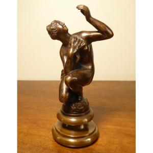 Venus Or Crouching Nymph In Bronze After Giambologna, Italy 17th Century