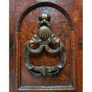 Heurtoir en bronze d'époque XVIIe siècle