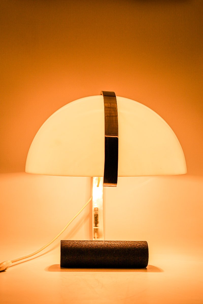 Rare lampe de bureau design Stilnovo pour Artimeta vintage Space Age Pop Art-photo-4