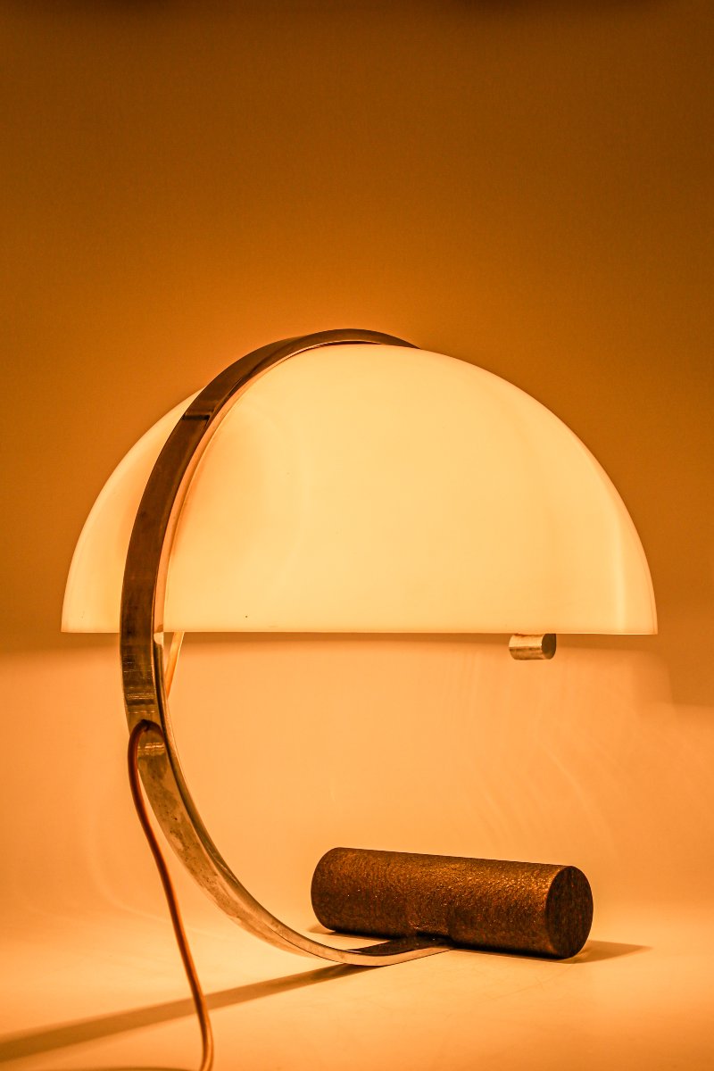 Rare lampe de bureau design Stilnovo pour Artimeta vintage Space Age Pop Art-photo-5