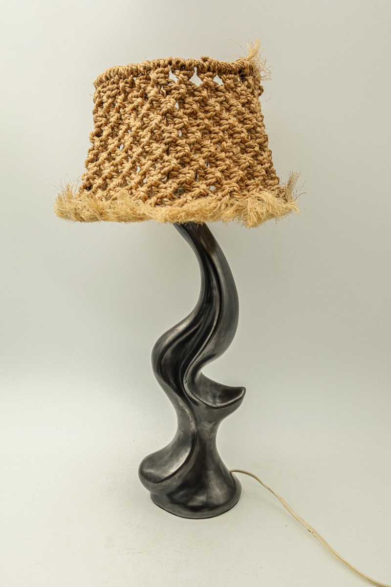 Vintage Louis Giraud Vallauris Zoomorphic Ceramic Lamp, Design