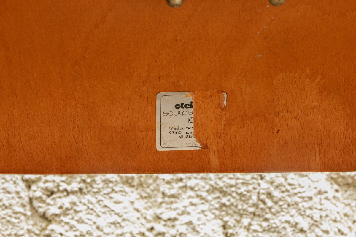 Rare Vintage Steiner Paris Bench Designed By Jean Michel Chaudeurge, 1970s-photo-1