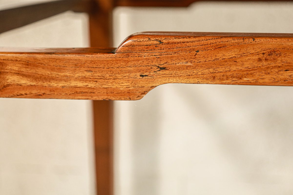 Ancienne console table en chêne Art Déco Atelier Martine Paul Poiret vintage 1930's moderniste-photo-5