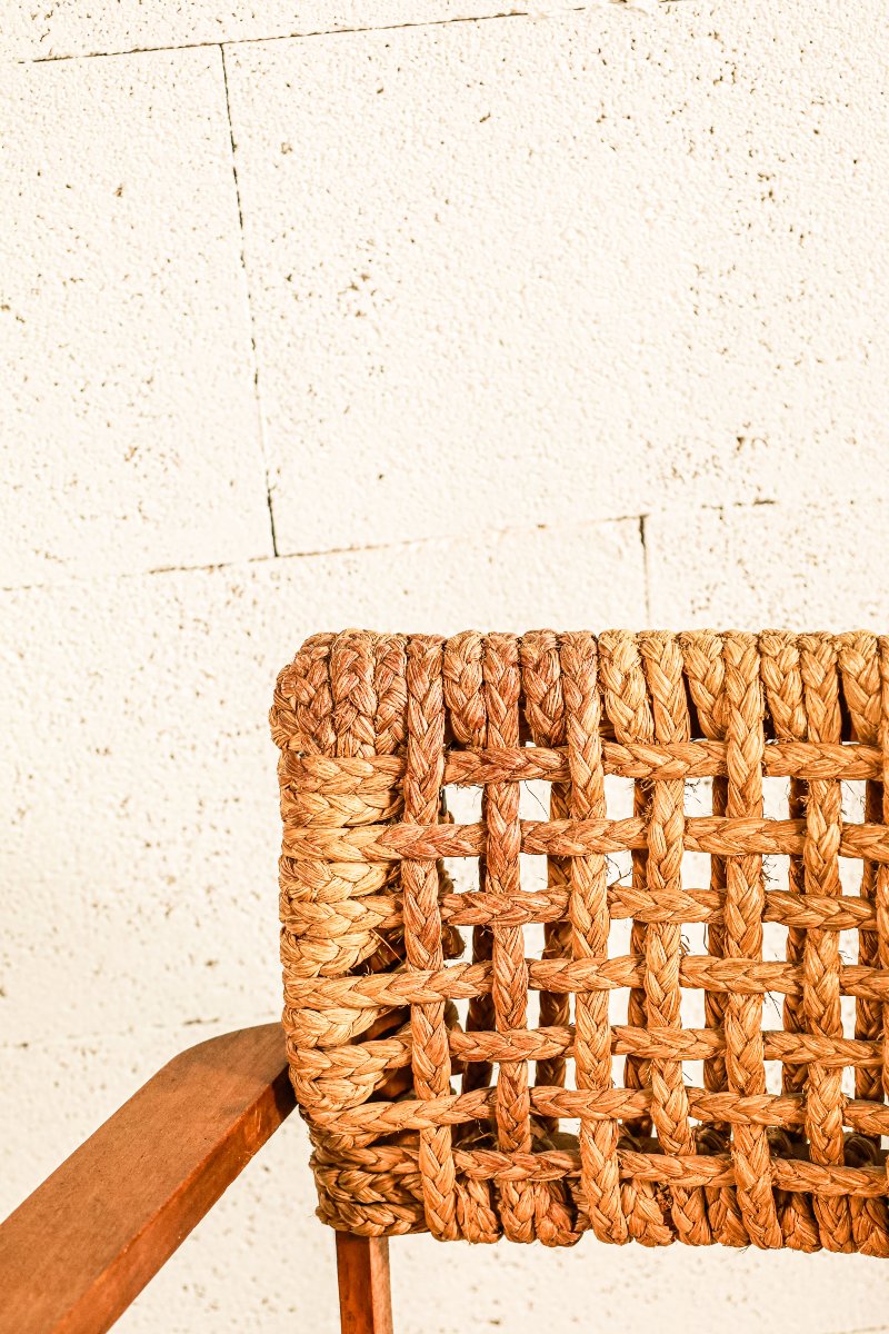 Audoux Minet Vibo Vintage Design Rope Armchair-photo-4