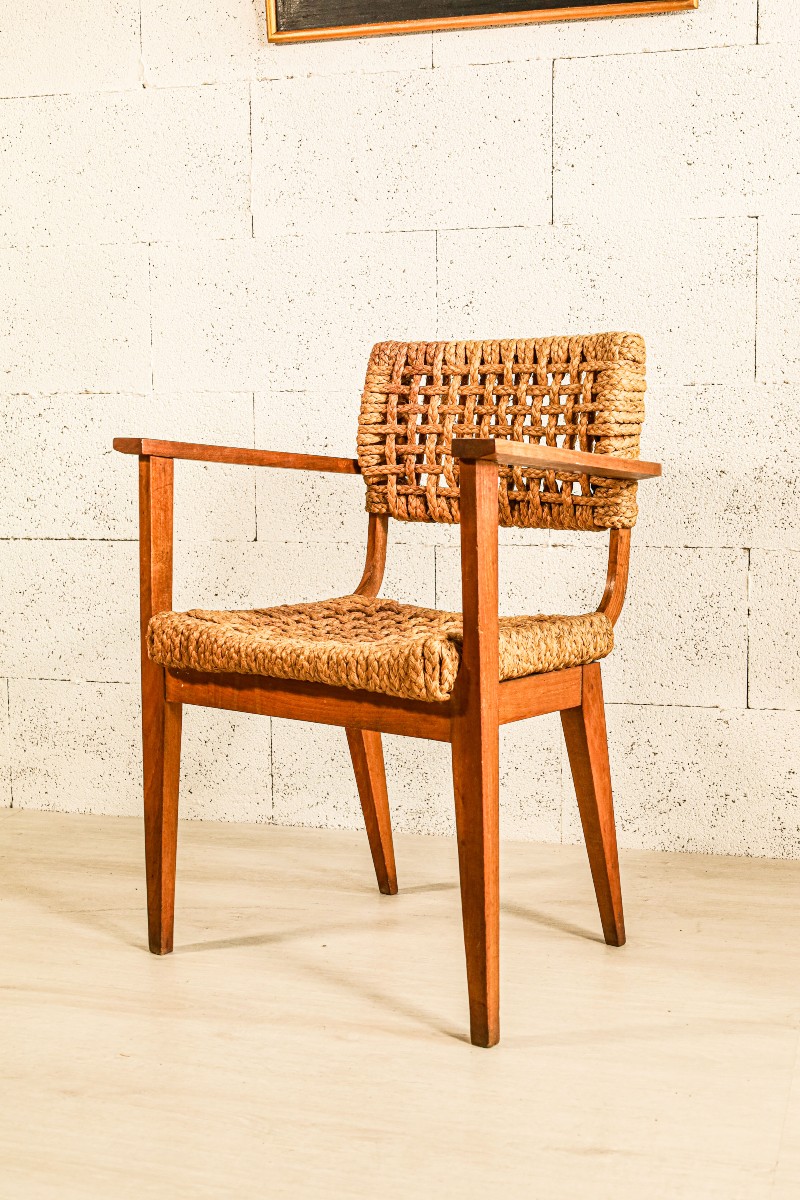 Audoux Minet Vibo Vintage Design Rope Armchair