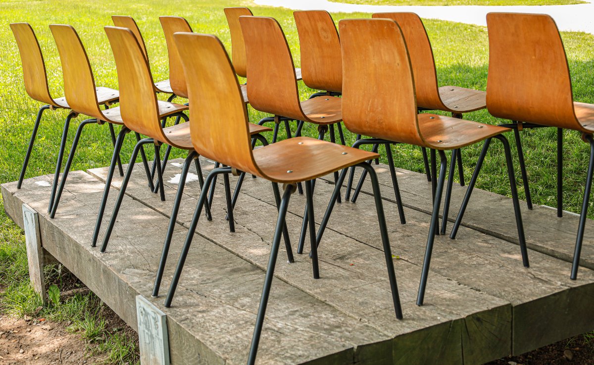 Set Of 12 Pierre Guariche Papyrus Chairs, 1950s/60s Vintage Design, Steiner Paris-photo-1