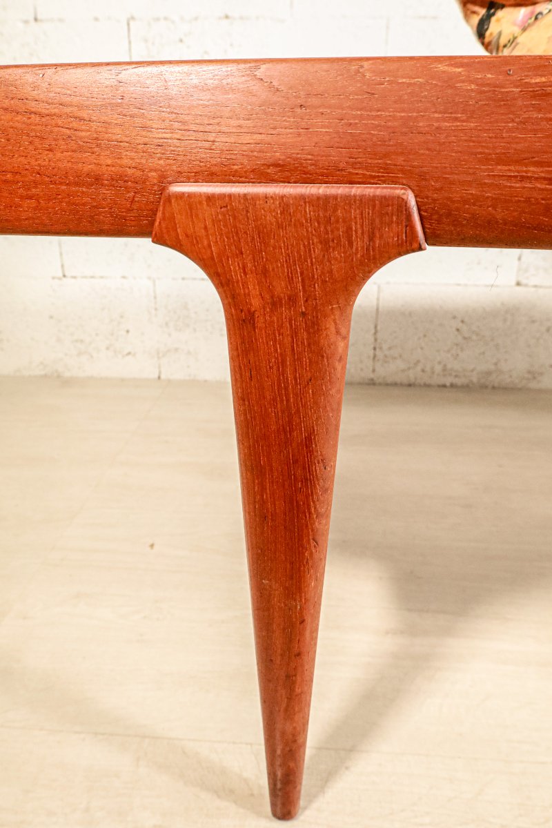 Rare Large Vintage Scandinavian Design Teak Coffee Table Johannes Andersen-photo-6