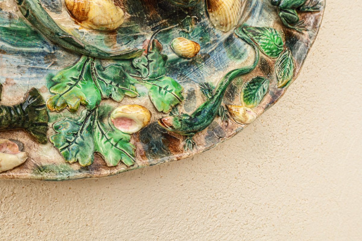 Antique And Rare Vintage Longchamp Earthenware Dish-photo-2