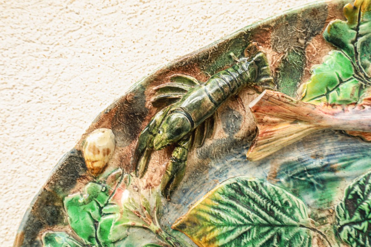 Antique And Rare Vintage Longchamp Earthenware Dish-photo-3