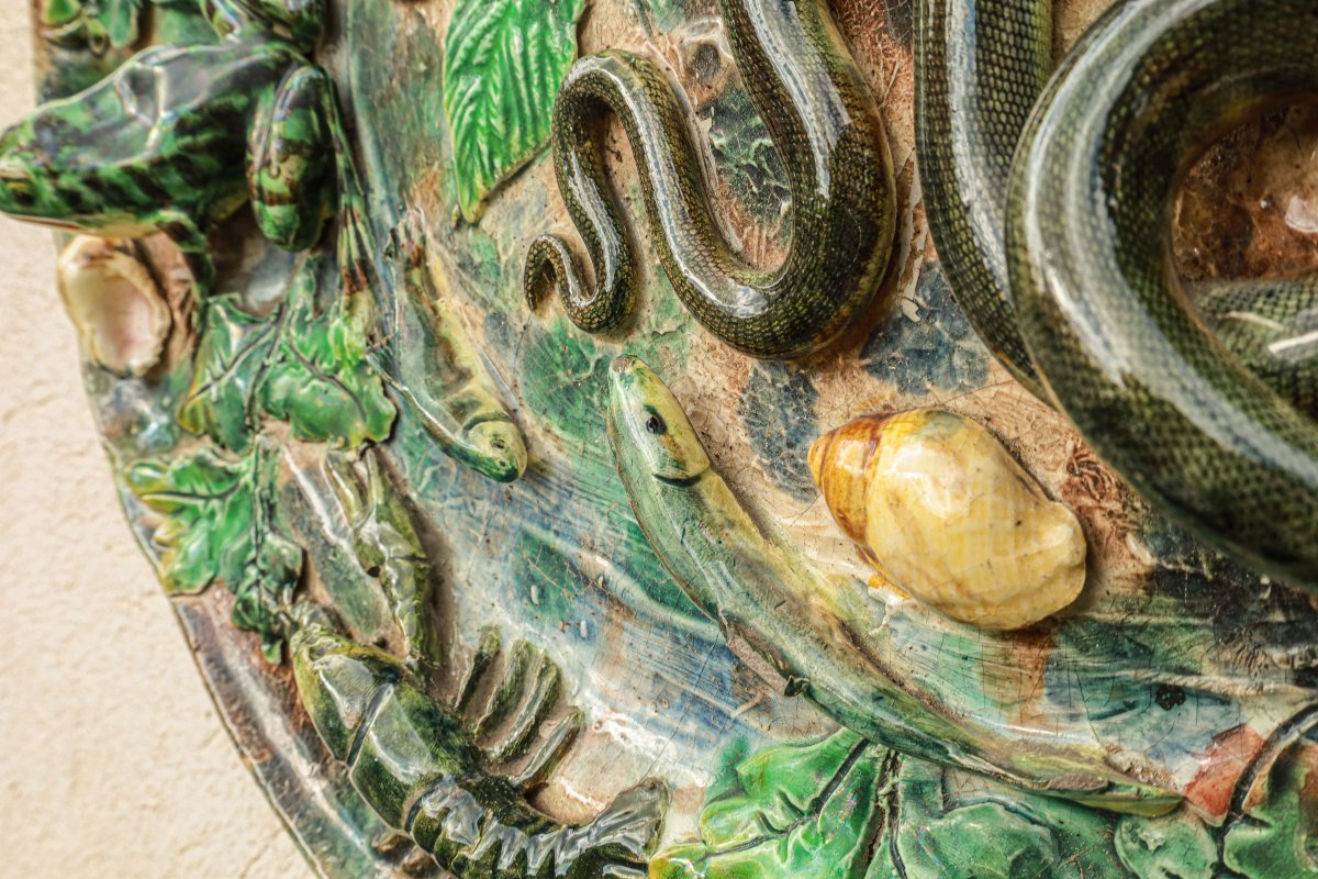 Antique And Rare Vintage Longchamp Earthenware Dish-photo-4