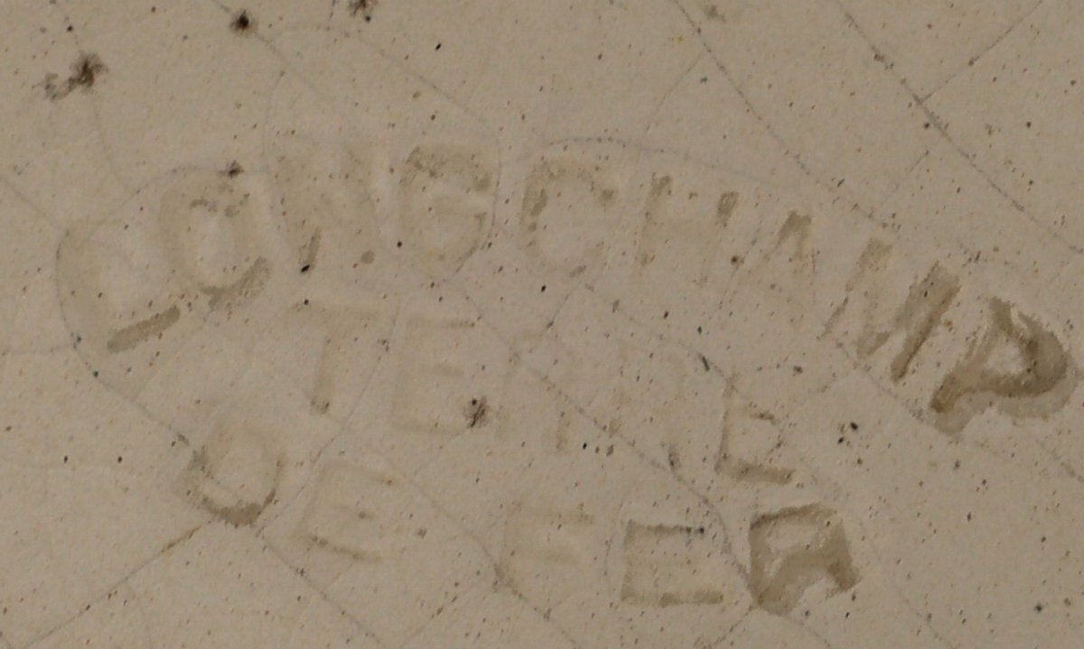 Antique And Rare Vintage Longchamp Earthenware Dish-photo-5