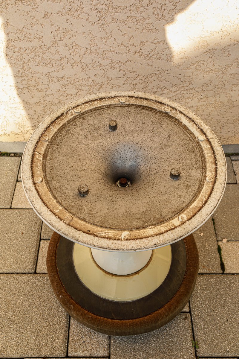 Old Knoll Stool Tulip Foot Design Eero Saarinen Vintage-photo-4