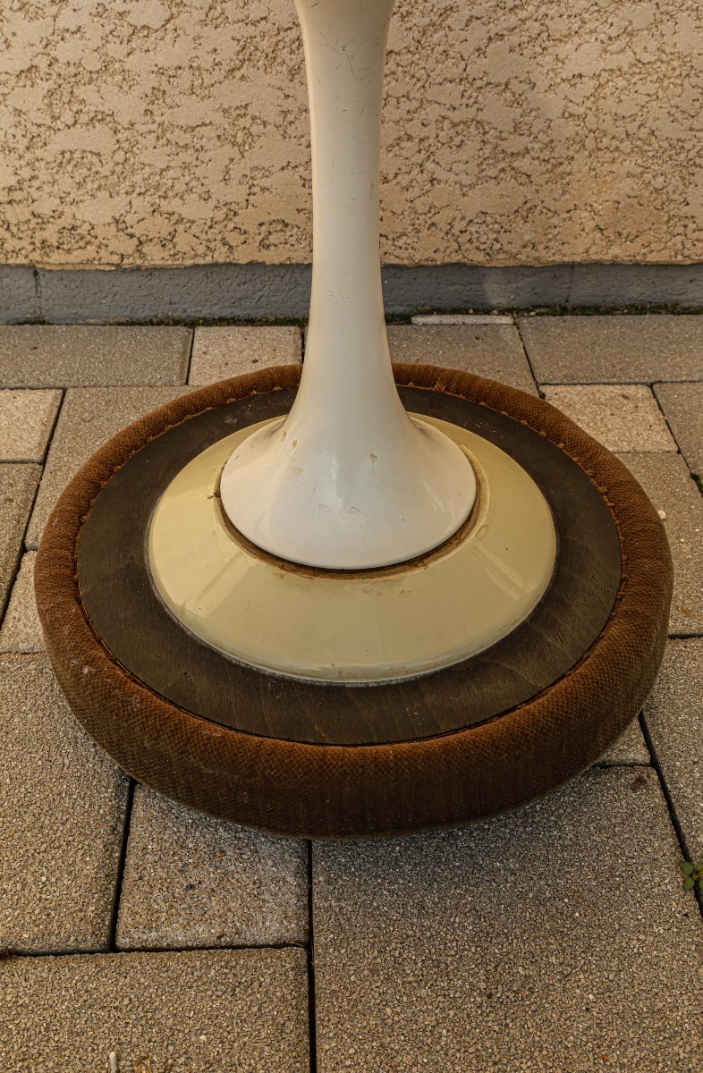 Old Knoll Stool Tulip Foot Design Eero Saarinen Vintage-photo-1