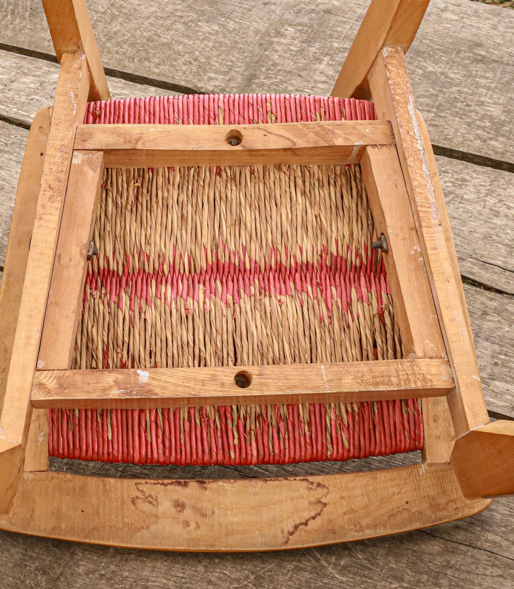 Lot de 3 chaises Roger Landault édition Robert Sentou vintage design 50 60-photo-4