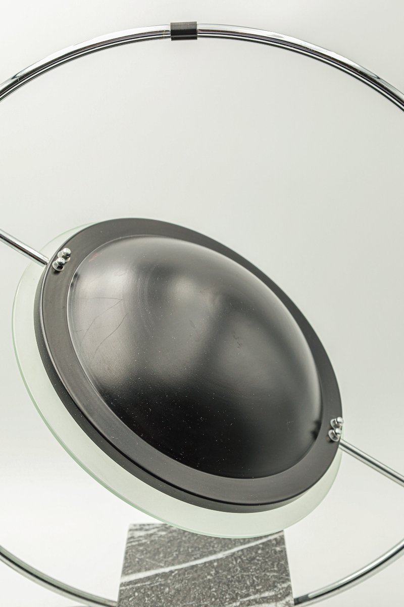 Rare Saturn Lamp By Lucien Gau, Circa 1980, Vintage Design-photo-1