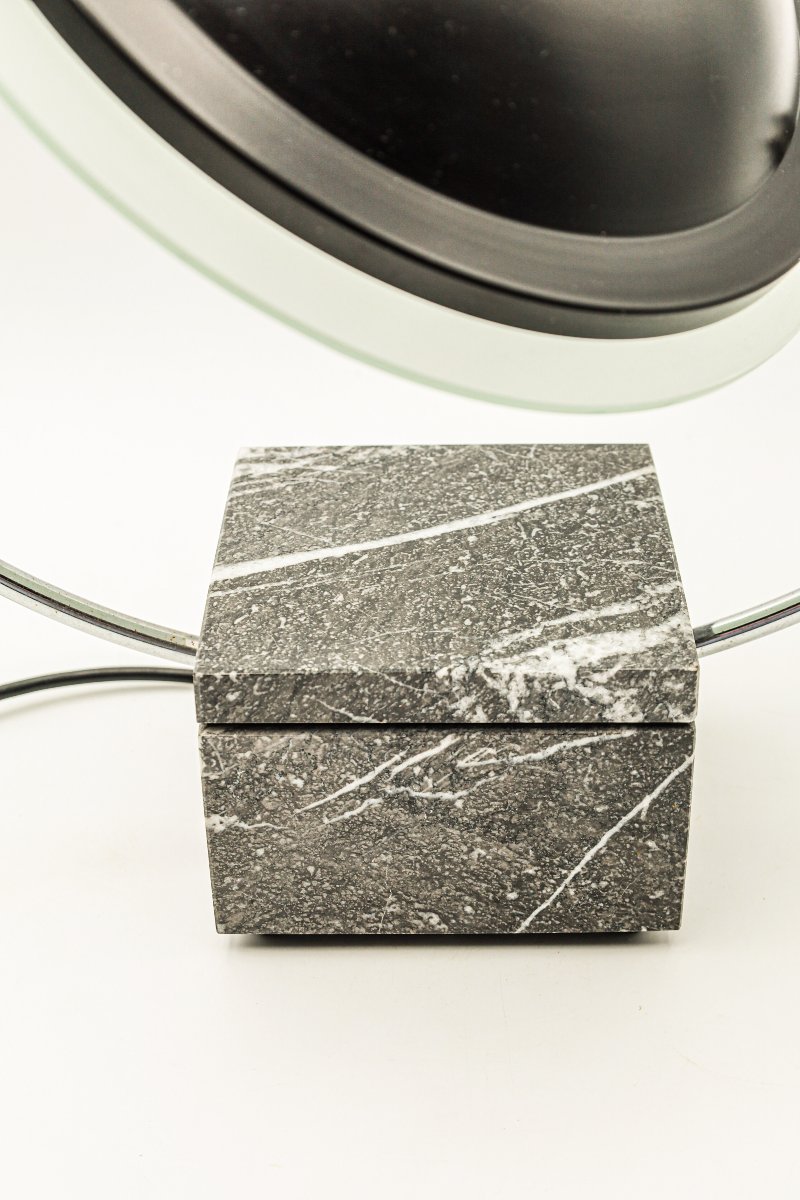 Rare Saturn Lamp By Lucien Gau, Circa 1980, Vintage Design-photo-2