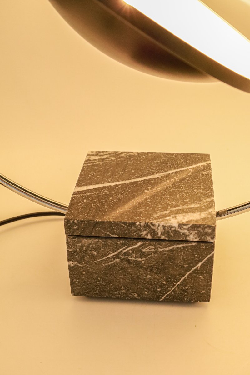 Rare Saturn Lamp By Lucien Gau, Circa 1980, Vintage Design-photo-7