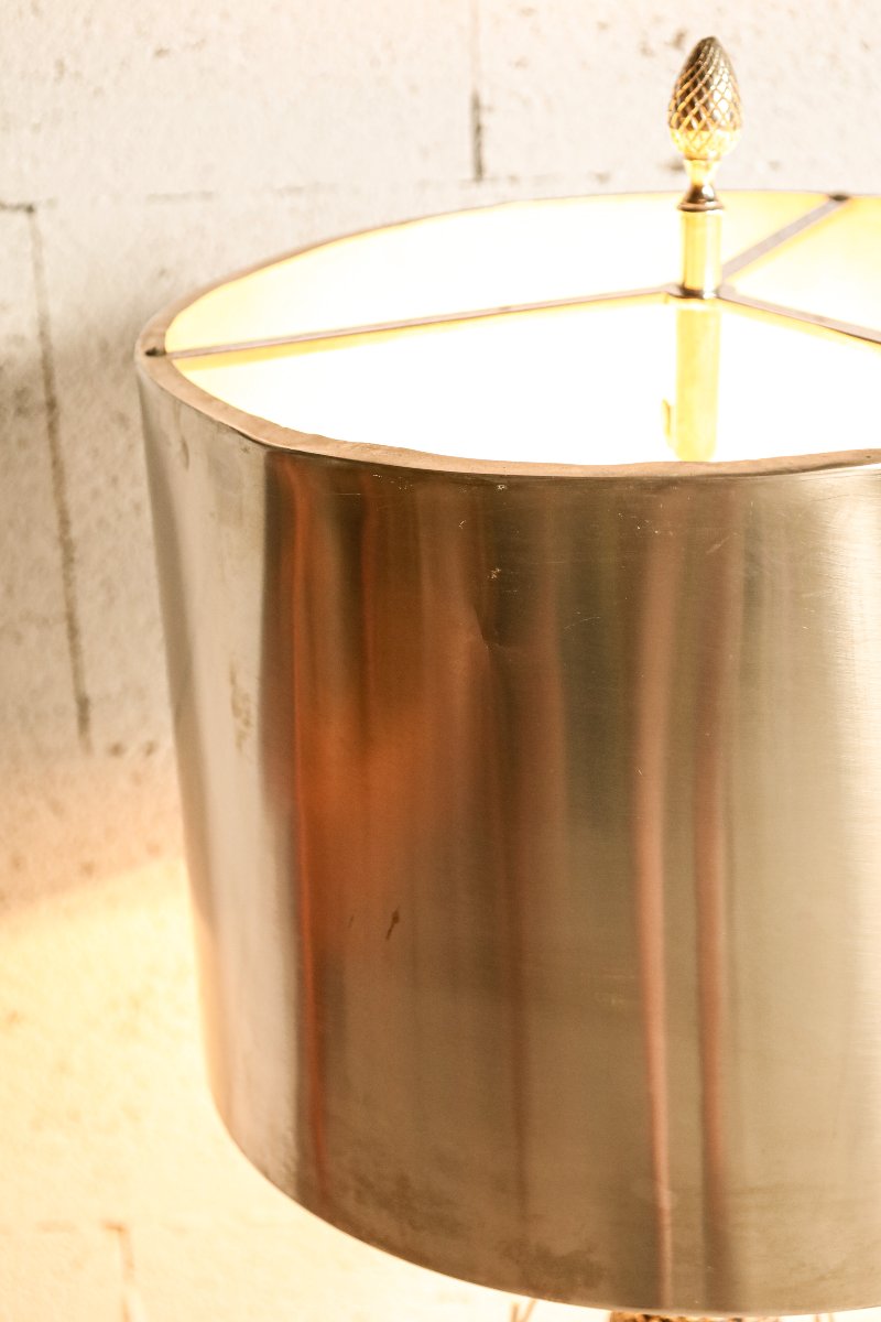 Grande lampe de la maison Charles Paris vintage modèle chardon Hollywood Regency-photo-5