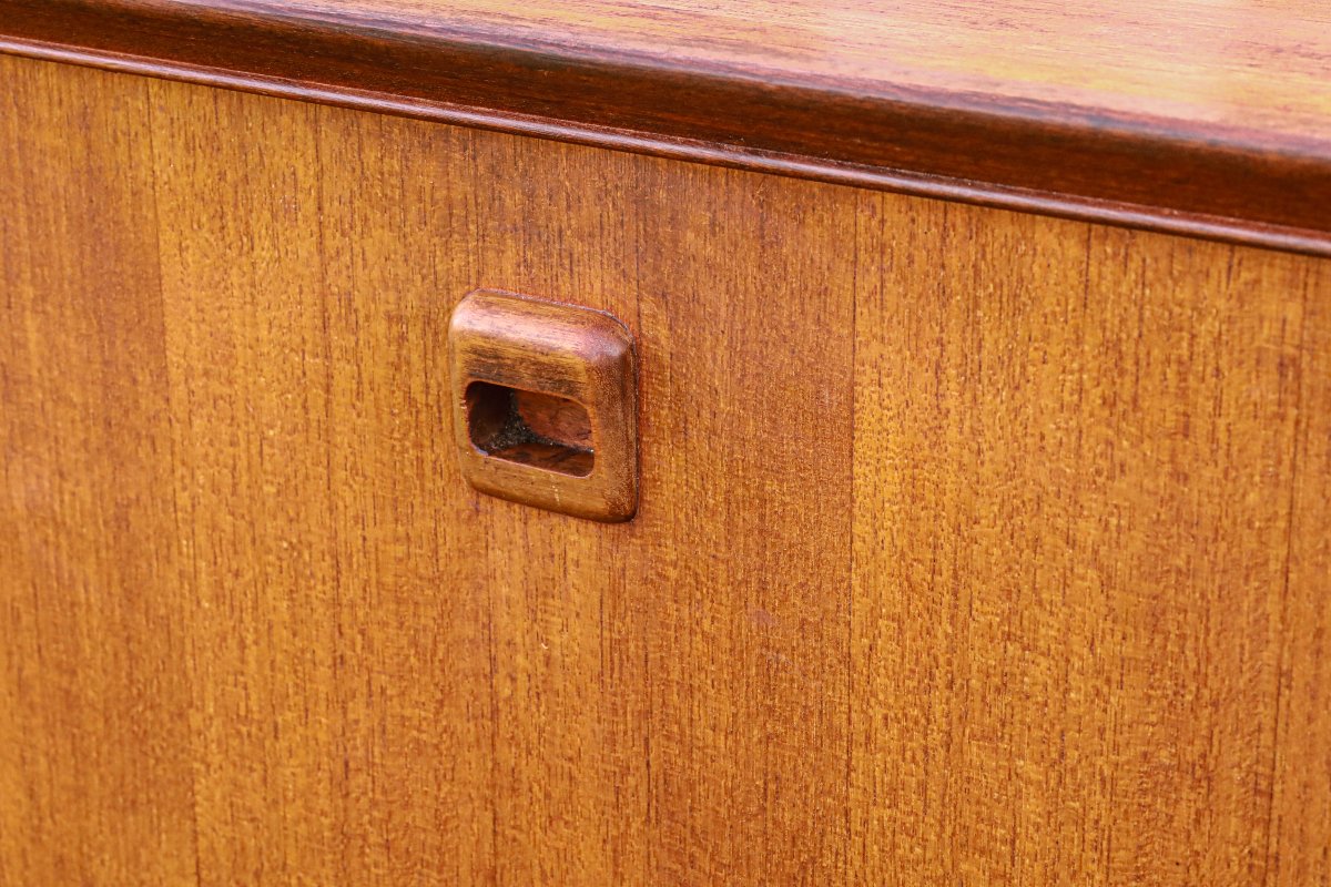 Vintage Scandinavian Design Teak Bar Cabinet-photo-2