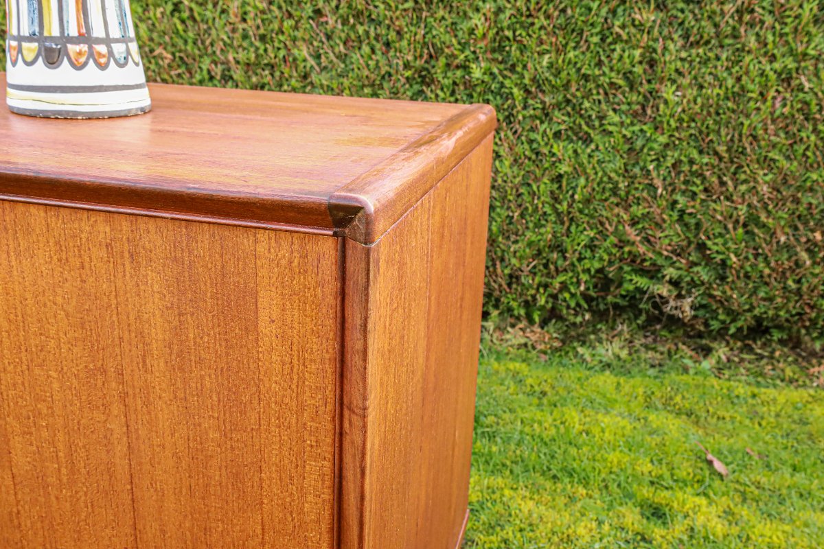 Vintage Scandinavian Design Teak Bar Cabinet-photo-3