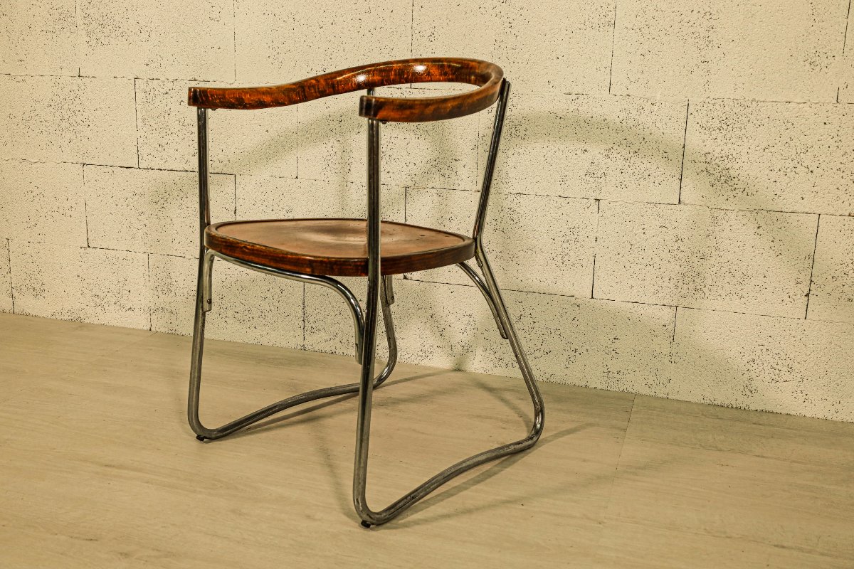 Fauteuil de bureau Baumann pour les établissements Peugeot Bauhaus Thonet Breuer automobilia-photo-3