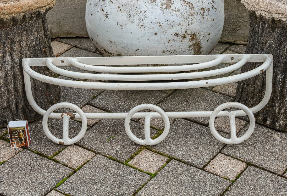 Porte manteau fer forgé Art Déco moderniste-photo-2