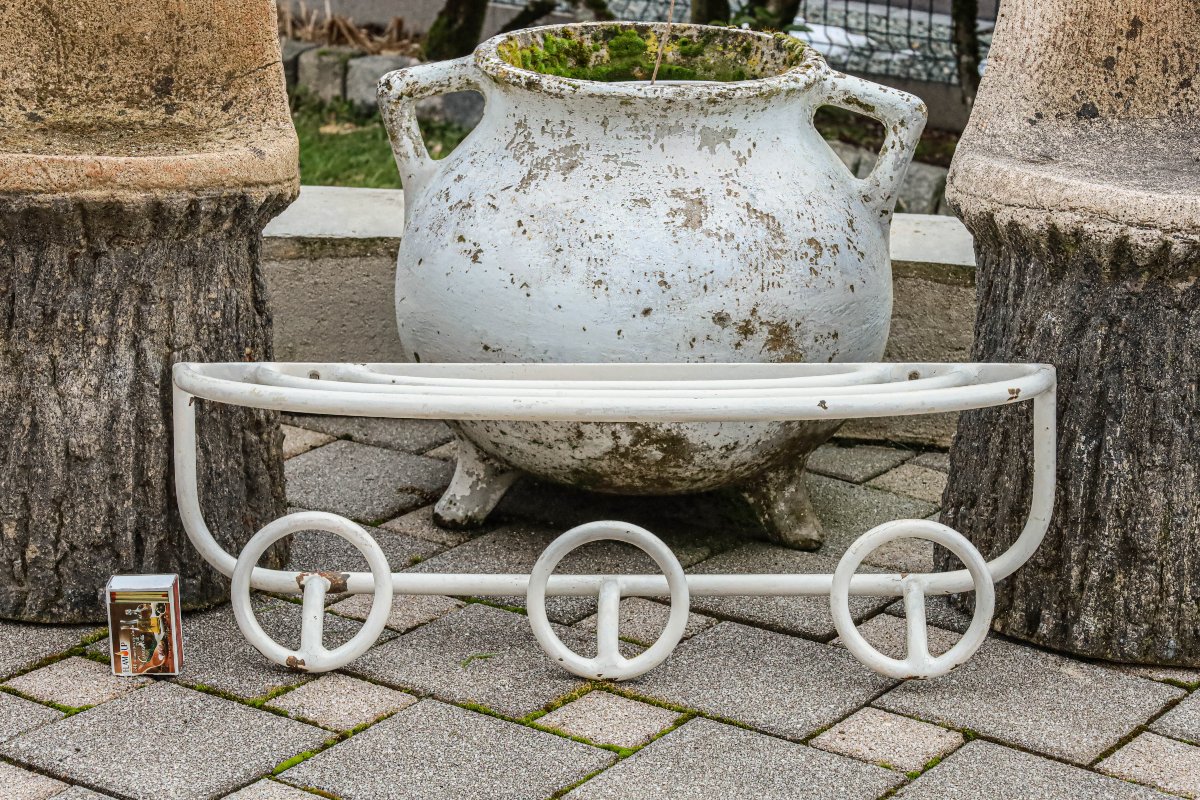 Porte manteau fer forgé Art Déco moderniste-photo-3