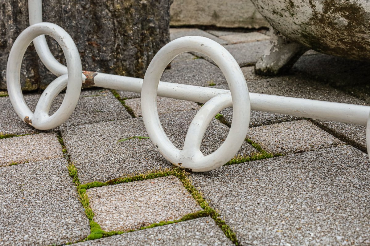 Porte manteau fer forgé Art Déco moderniste-photo-3