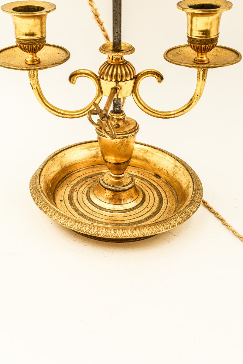 lampe bouillote en bronze Louis XVI Directoire -photo-3