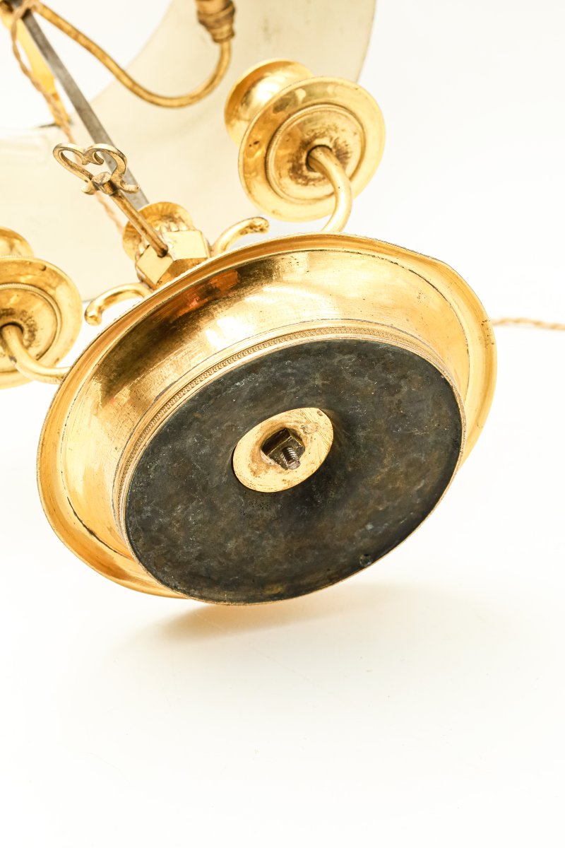 lampe bouillote en bronze Louis XVI Directoire -photo-2