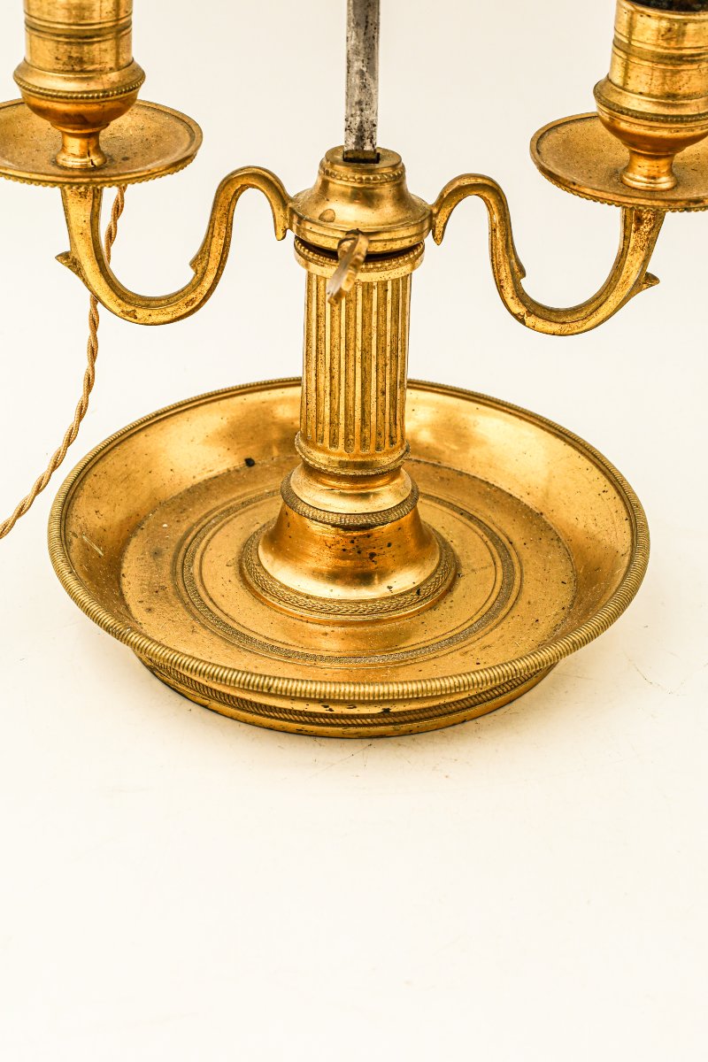 Lampe bouillote en bronze Louis XVI Directoire -photo-3