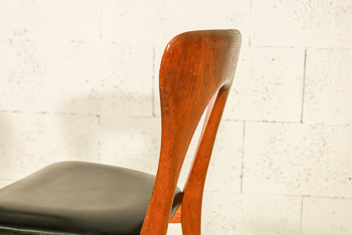 Paire de chaises scandinaves modèle Peter designer Niels Koefoed vintage-photo-4