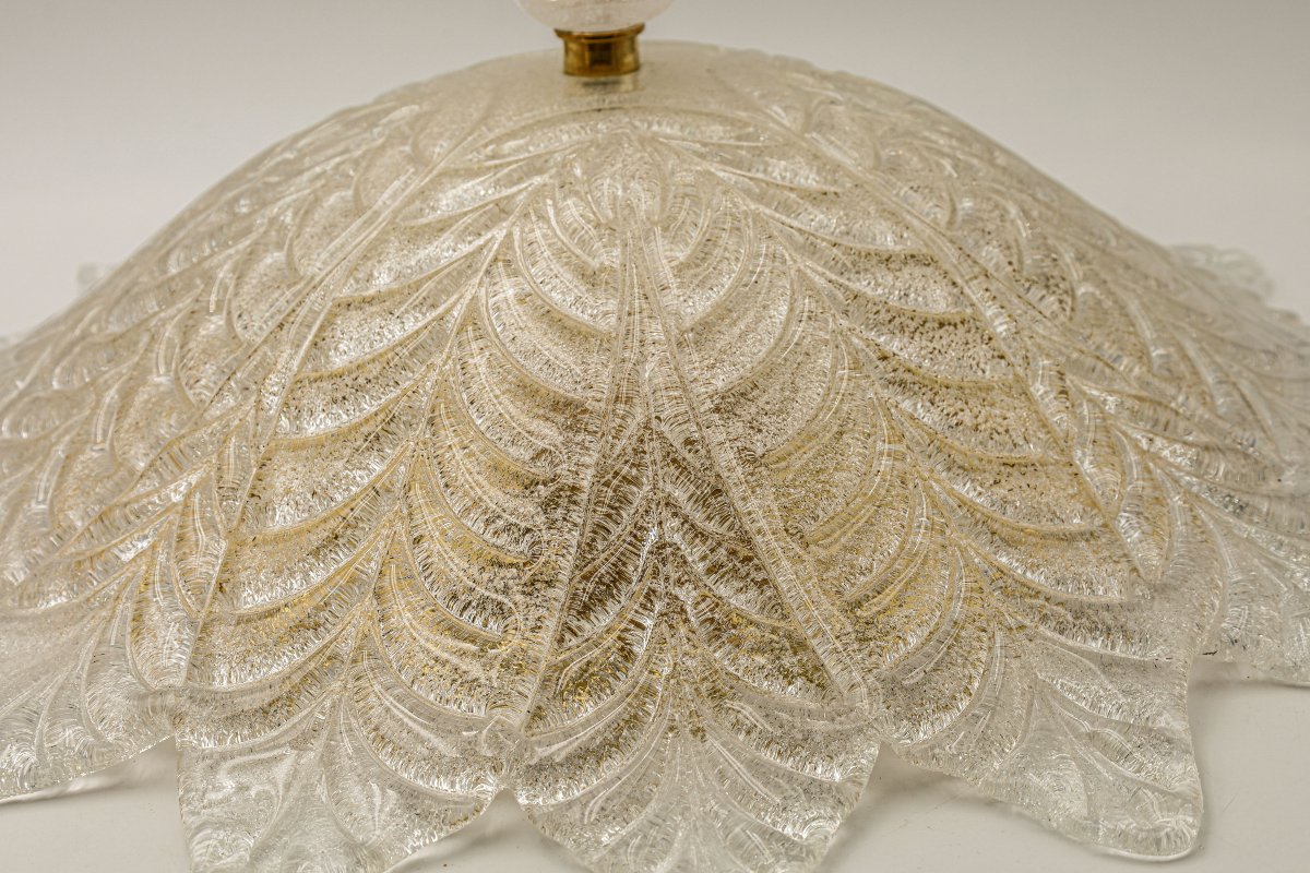 Impressive Murano Glass Chandelier Ceiling Light By Sylcom Vintage-photo-2