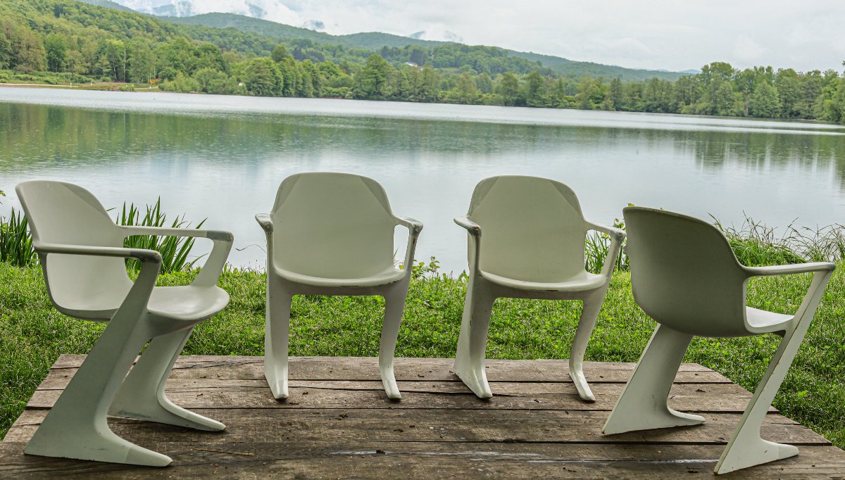 Set Of 4 Kangaroo Armchairs Designed By Ernst Moeckl, 1968 Vintage Design-photo-4