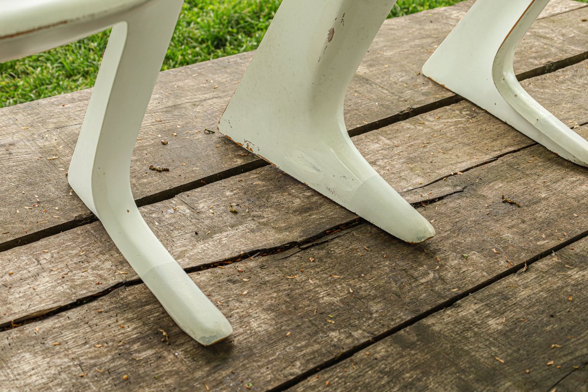Set Of 4 Kangaroo Armchairs Designed By Ernst Moeckl, 1968 Vintage Design-photo-4