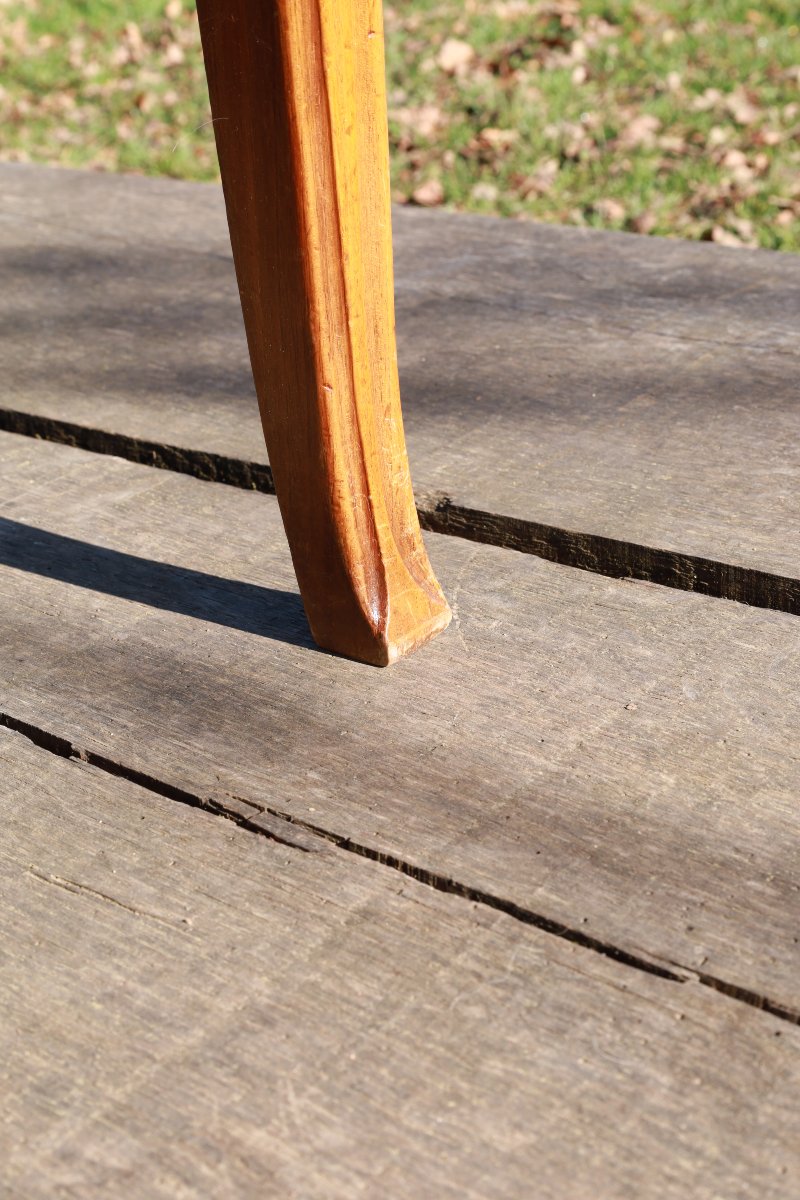 Art Nouveau Walnut Bench, Nancy School, Camille Gauthier -photo-7