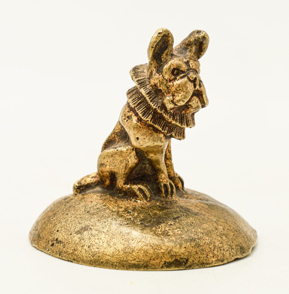 Bronze Sculpture Of A French Bulldog-photo-2