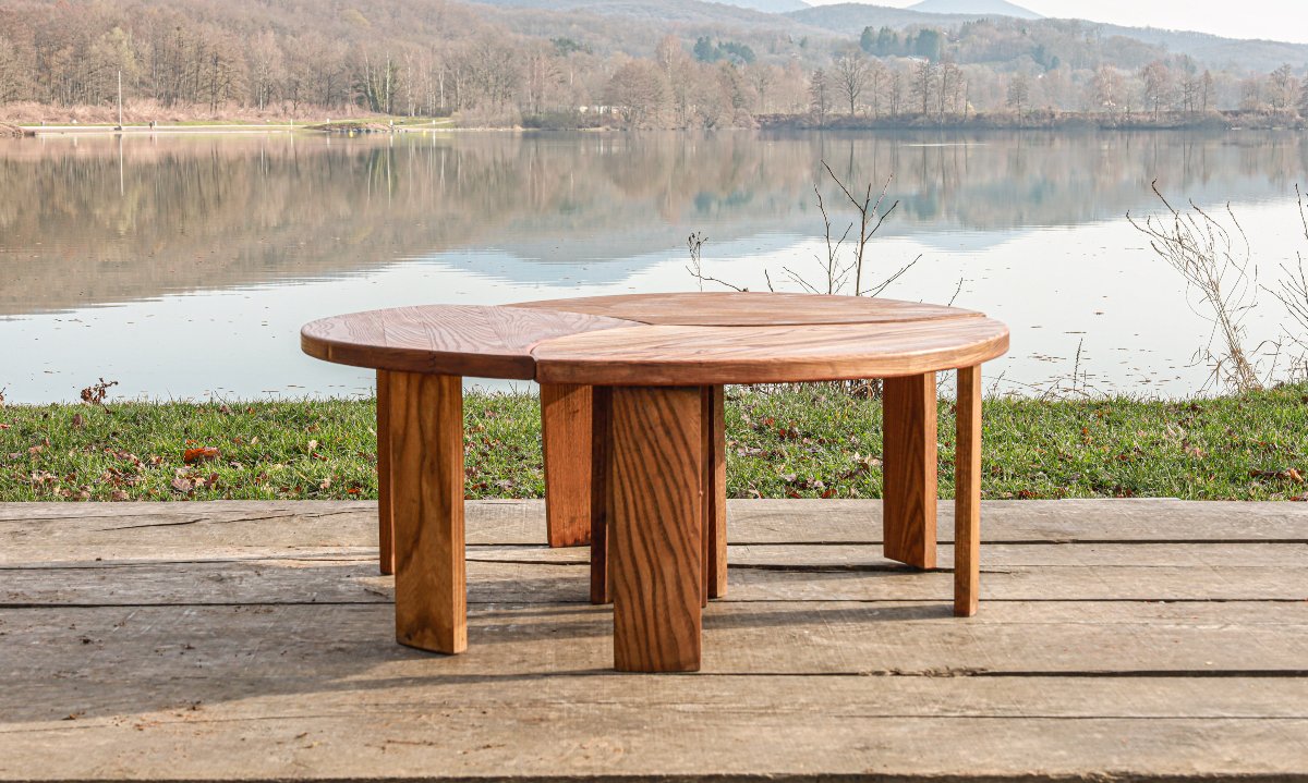 Seltz Petals Model Coffee Tables, Elm, Seltz House-photo-4