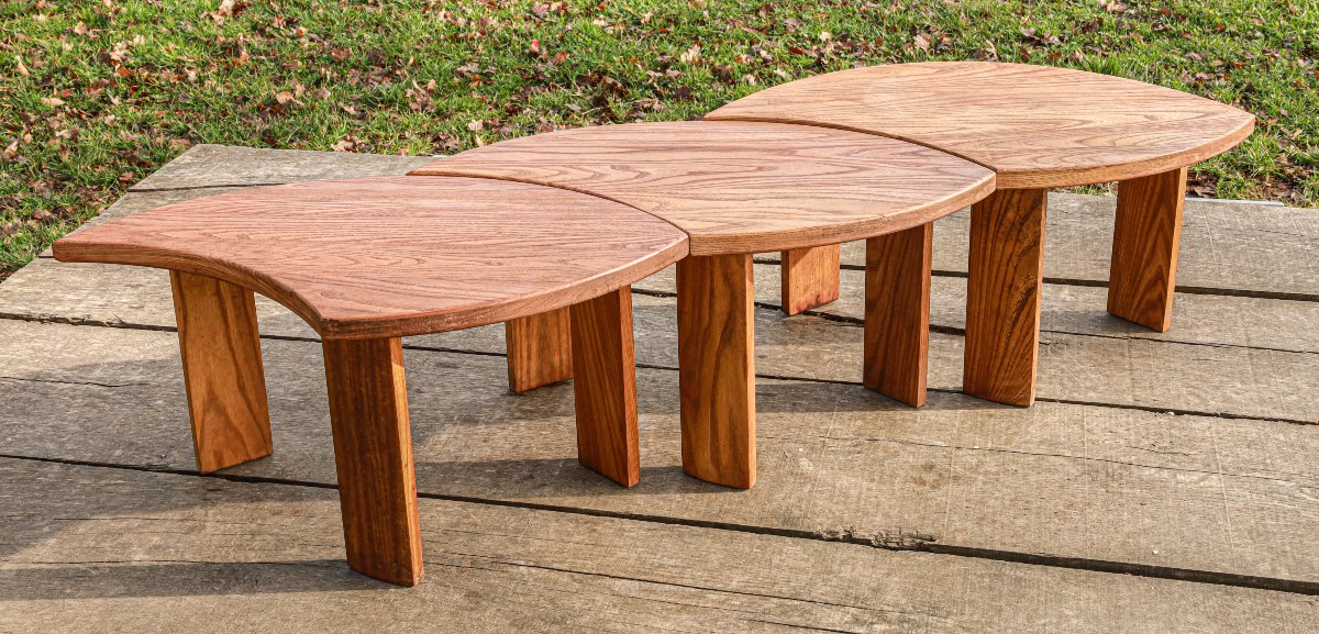 Seltz Petals Model Coffee Tables, Elm, Seltz House-photo-2