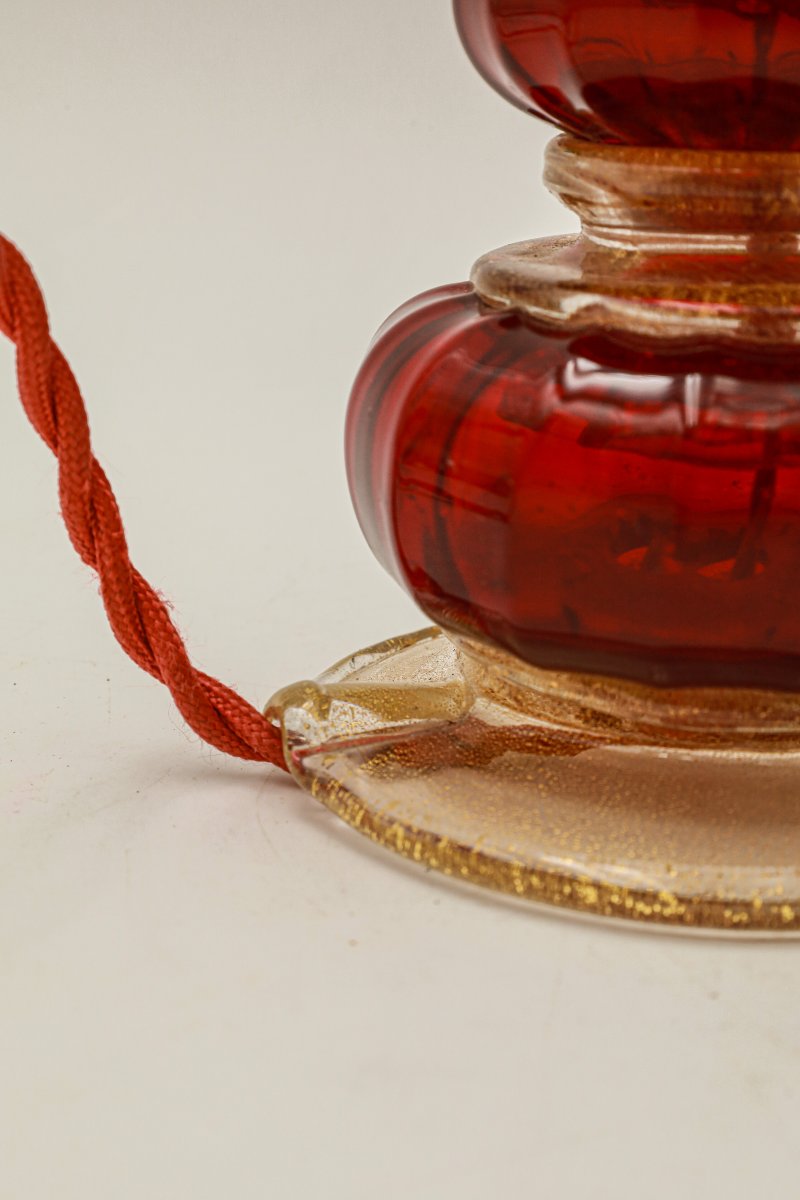 Murano Glass Lamp Base, Italy, Early 20th Century -photo-1