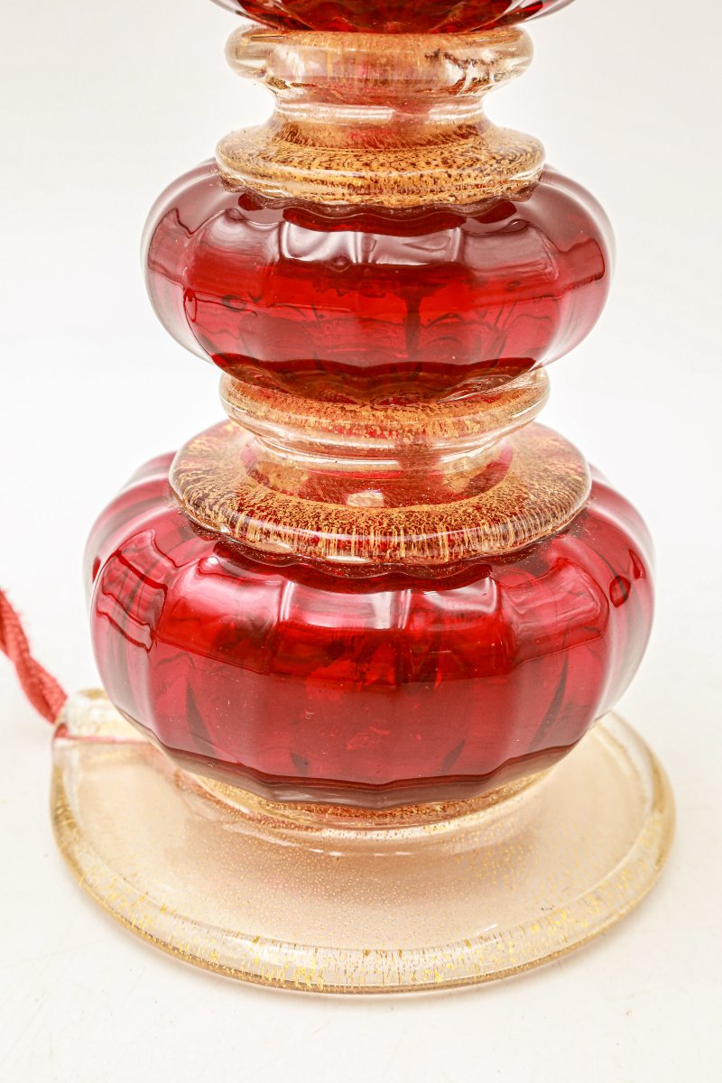Murano Glass Lamp Base, Italy, Early 20th Century -photo-2