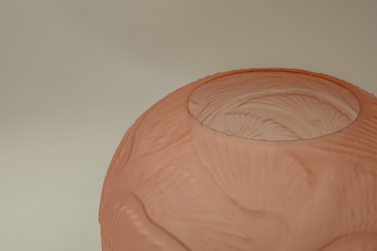 Art Deco Molded Glass Vase -photo-4