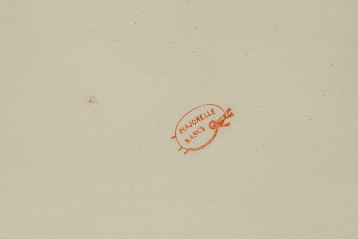 Painted Earthenware Bowl Representing A Boat Signed Majorelle Nancy School Of Nancy-photo-4