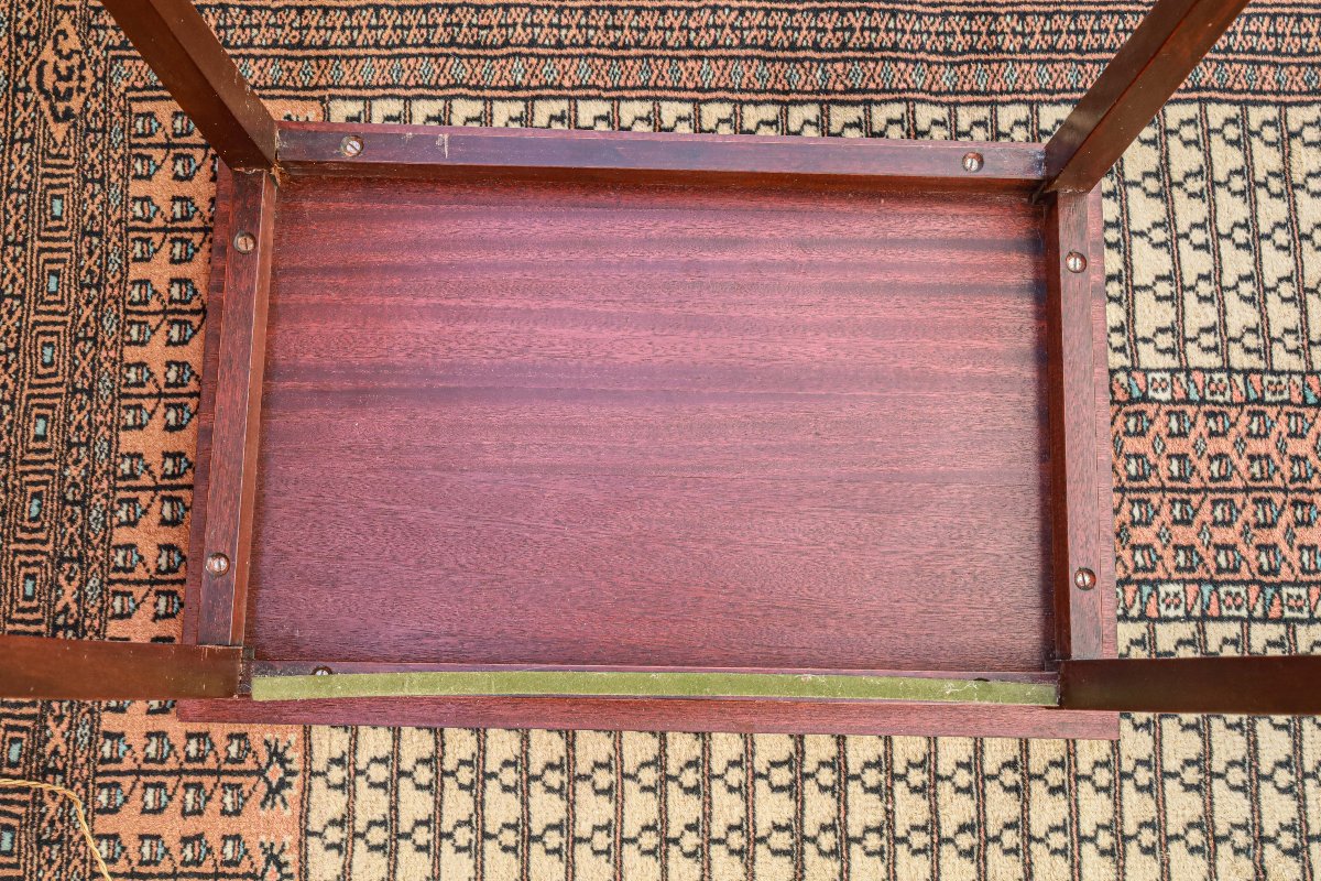 Série de tables gigognes en acajou style Directoire -photo-4