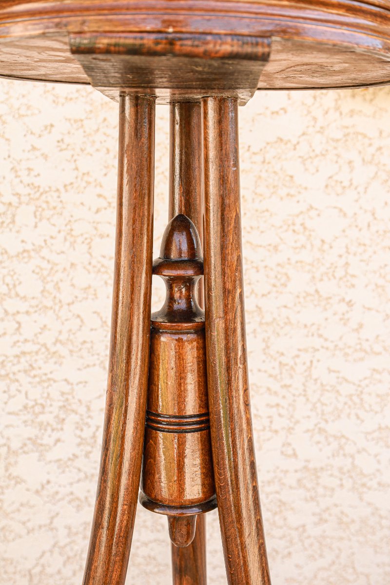 Sellette porte plante et fleurs en bois courbé modèle 242 Baumann Art Nouveau-photo-1