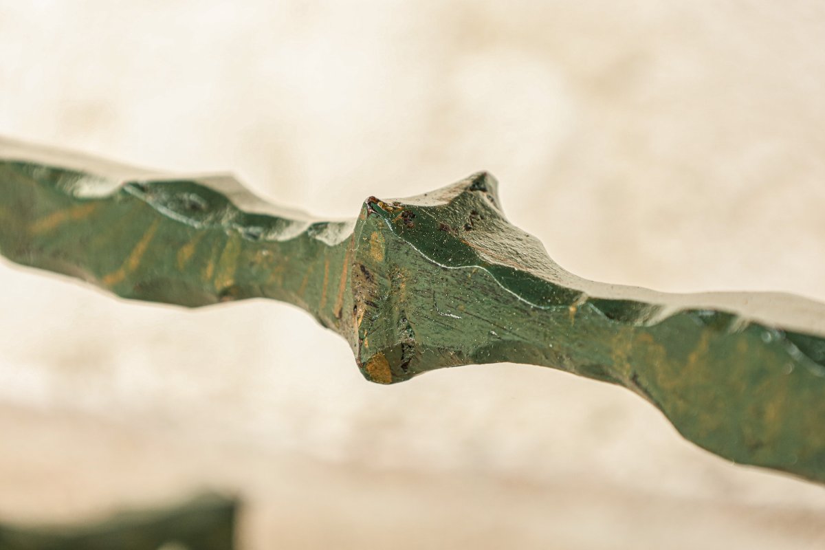 Art Deco Wrought Iron Bench Wrought Ironwork-photo-6